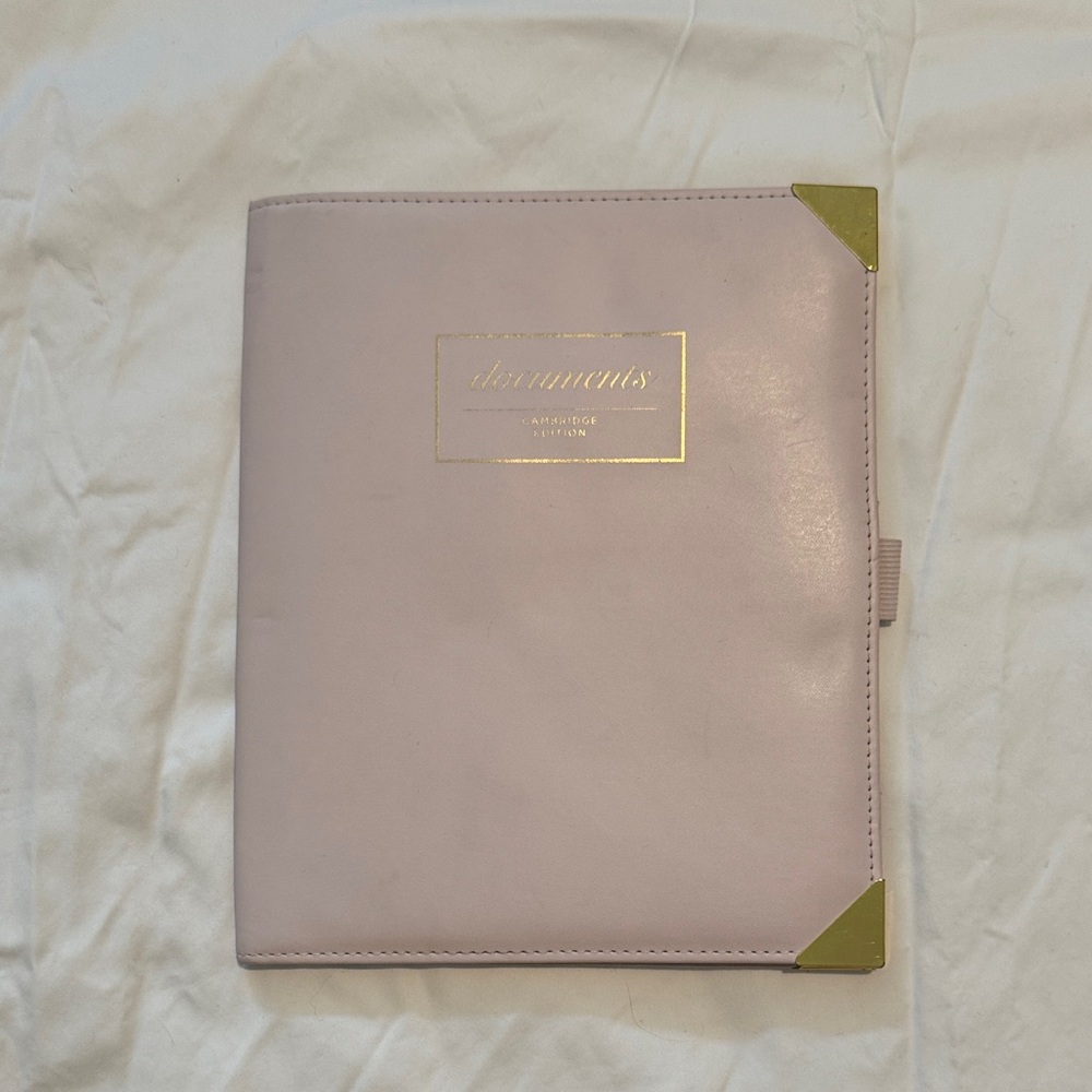 Pink Planner with Gold Accents